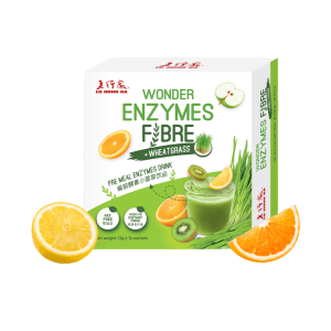 Lo Hong Ka Wonder Enzyme Fiber Plus Wheatgrass 12g x (12’s + 2’s)